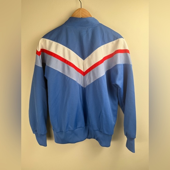 Vintage Blue Tag Nike Red White Blue Track Jacket Unisex Retro Rare 1980’s Large - Picture 2 of 14